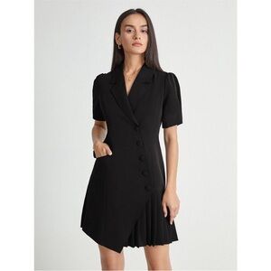 Commense blazer pleated dress